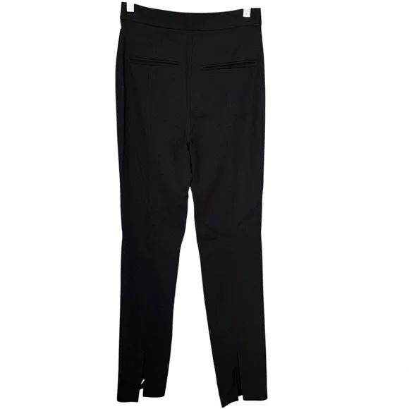 NWT Toteme Viscose Wool Slim Suit Trousers Black Pants Womens 34